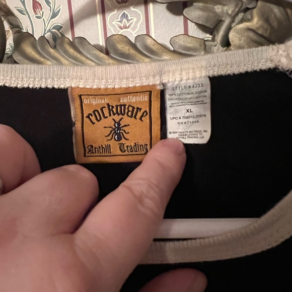 2005 Rockware Blondie Debbie Harry Reglan Crew  Style 3/4 Sleeve Tee | XL - Picture 4 of 5